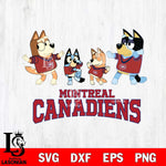 Montreal Canadiens Bluey Dance Squats Svg Eps Dxf Png File, Digital Download, Instant Download