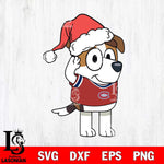 Montreal Canadiens Bluey Jack Christmas Svg Eps Dxf Png File, Digital Download, Instant Download