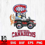 Montreal Canadiens Bluey friends Svg Eps Dxf Png File, NHL svg, Digital Download, Instant Download