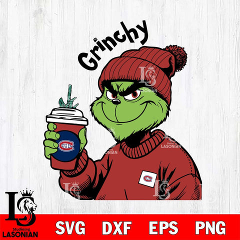 Montreal Canadiens Boujee Grinch 10 Svg Eps Dxf Png File, Digital Download, Instant Download