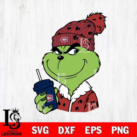 Montreal Canadiens Boujee Grinch 3 Svg Eps Dxf Png File, Digital Download, Instant Download