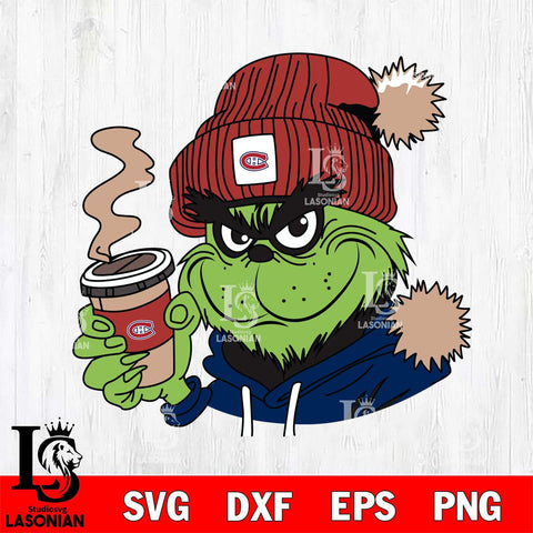 Montreal Canadiens Boujee Grinch 4 Svg Eps Dxf Png File, Digital Download, Instant Download