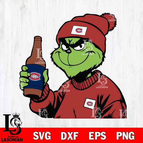 Montreal Canadiens Boujee Grinch 5 Svg Eps Dxf Png File, Digital Download, Instant Download