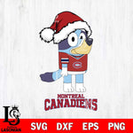 Montreal Canadiens Christmas Bluey Hat Svg, Christmas Svg , NHL svg , Digital Download, dxf eps png pdf file