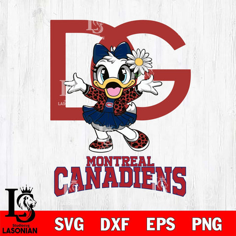 Montreal Canadiens Dolce And Gabbana Daisy Duck Disney Svg Eps Dxf Png File, Digital Download, Instant Download