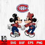 Montreal Canadiens Fan Minnie And Mickey Love Svg Eps Dxf Png File, Digital Download, Instant Download