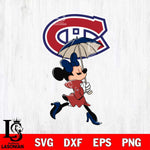 Montreal Canadiens Fancy Minnie Svg Eps Dxf Png File, Digital Download, Instant Download