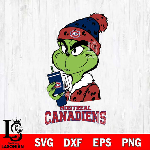 Montreal Canadiens Grinch Bougie Leopard Svg Eps Dxf Png File, Digital Download, Instant Download