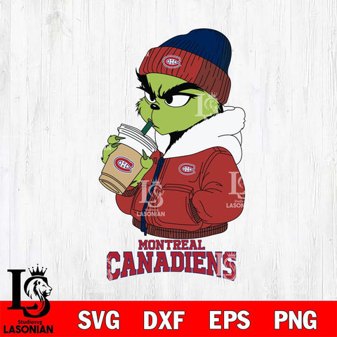 Montreal Canadiens Grinch Bougie Sport Svg Eps Dxf Png File, Digital Download, Instant Download