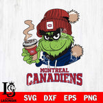 Montreal Canadiens Grinch Cofffe Hoodie Cut Files, Cricut,Christmas Svg Dxf Eps Png file , Digital Download