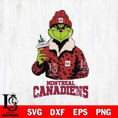 Montreal Canadiens Grinch Leopard Svg Eps Dxf Png File, Digital Download, Instant Download