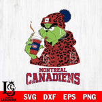 Montreal Canadiens Grinch Leopard Christmas Cut Files, Cricut,Christmas Svg Dxf Eps Png file , Digital Download