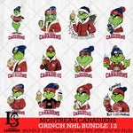 Montreal Canadiens Grinch NHL Bundle 12 SVG Eps Dxf Png File, Digital Download, Instant Download