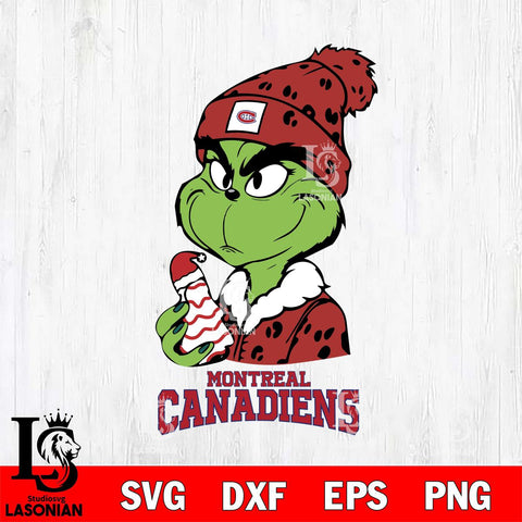 Montreal Canadiens Grinch Tree Cake Svg Eps Dxf Png File, Digital Download, Instant Download