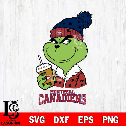 Montreal Canadiens Grinch hat Svg Eps Dxf Png File, Digital Download, Instant Download