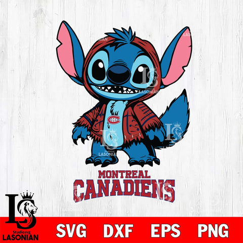 Montreal Canadiens Stitch Halloween Svg Eps Dxf Png File, NHL svg, Digital Download, Instant Download