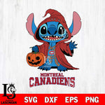 Montreal Canadiens Stitch Horror Svg Eps Dxf Png File, NHL svg, Digital Download, Instant Download