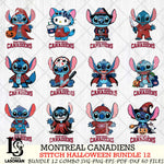 Montreal Canadiens Stitch Horror Bundle 12 SVG Svg Eps Dxf Png File,Bundle NHL svg, Digital Download, Instant Download