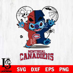 Montreal Canadiens Stitch Horror Halloween 2 Svg Eps Dxf Png File, Digital Download, Instant Download