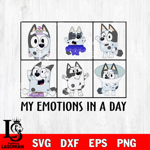 My emotions in a day 2 Svg Eps Dxf Png File, Digital Download, Instant Download