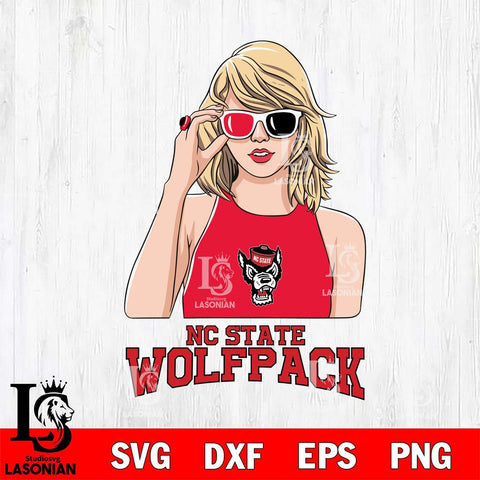 NC State Wolfpack And Taylor Swift Fan Svg Eps Dxf Png File, Digital Download, Instant Download