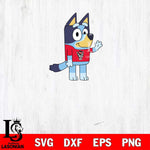 NC State Wolfpack Bluey 5 Svg Eps Dxf Png File, Digital Download, Instant Download