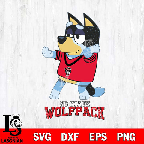 NC State Wolfpack Bluey Dad Dance Svg Eps Dxf Png File, Digital Download, Instant Download