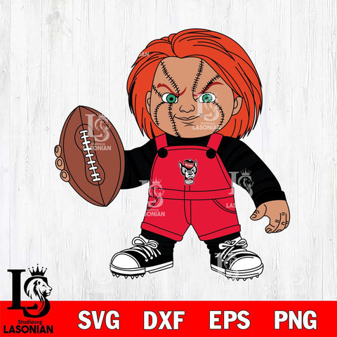 NC State Wolfpack Chucky Horror 12 Svg Eps Dxf Png File, NCAA svg, Digital Download, Instant Download