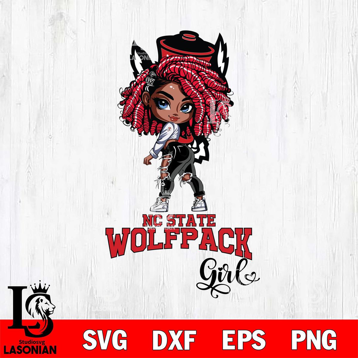 NC State Wolfpack Fan Girl – lasoniansvg