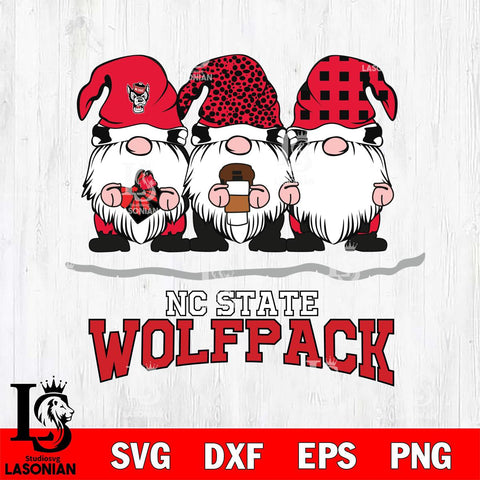 NC State Wolfpack Gnomes Coffee Svg Eps Dxf Png File, Digital Download, Instant Download