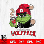 NC State Wolfpack Grinch Cofffe Hoodie Cut Files Cricut, Svg Dxf Eps Png file, Digital download , Silhouette