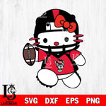 NC State Wolfpack Hello Kitty sport 11 Svg Eps Dxf Png File, Digital Download, Instant Download