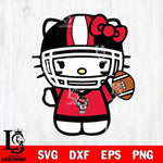 NC State Wolfpack Hello Kitty sport 9 Svg Eps Dxf Png File, NCAA svg, Digital Download, Instant Download