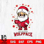 NC State Wolfpack Santa Claus Coffe Svg dxf eps png pdf file,NCAA svg,Digital Download,Cricut file