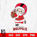 NC State Wolfpack Santa Claus Cute Svg dxf eps png pdf file,NCAA svg,Digital Download,Cricut file