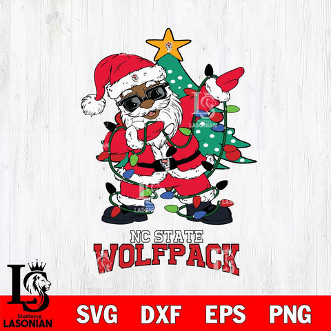 NC State Wolfpack Santa Claus Ugly Christmas Svg dxf eps png pdf file,NCAA svg,Digital Download,Cricut file