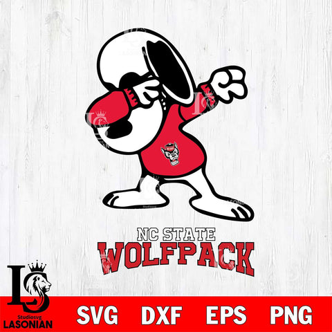 NC State Wolfpack Snoopy Sport 3 Svg Eps Dxf Png File, Digital Download