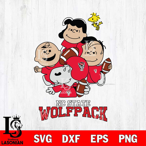 NC State Wolfpack Snoopy Sport 4 Svg Eps Dxf Png File, Digital Download