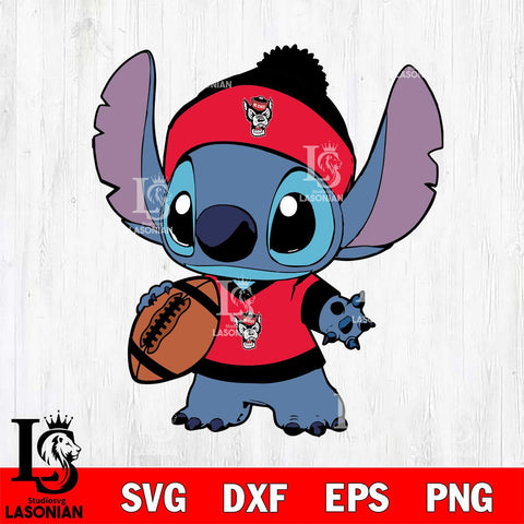 NC State Wolfpack Stitch Svg Eps Dxf Png File, NCAA svg, Digital Download, Instant Download