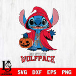 NC State Wolfpack Stitch Horror Svg Eps Dxf Png File, NCAA svg, Digital Download, Instant Download