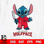 NC State Wolfpack Stitch Horror 2 Svg Eps Dxf Png File, NCAA svg, Digital Download, Instant Download