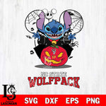 NC State Wolfpack Stitch Horror Halloween Svg Eps Dxf Png File, Digital Download, Instant Download