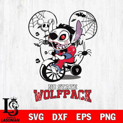 NC State Wolfpack Stitch Jigsaws Halloween Svg Eps Dxf Png File, Digital Download, Instant Download