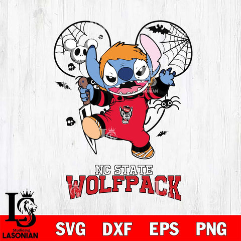 NC State Wolfpack Stitch Michael Halloween Svg Eps Dxf Png File, Digital Download, Instant Download