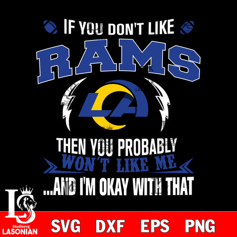 If you don't like  Los Angeles Rams then you probably won't like me...and am okay with that svg,eps,dxf,png file , digital download