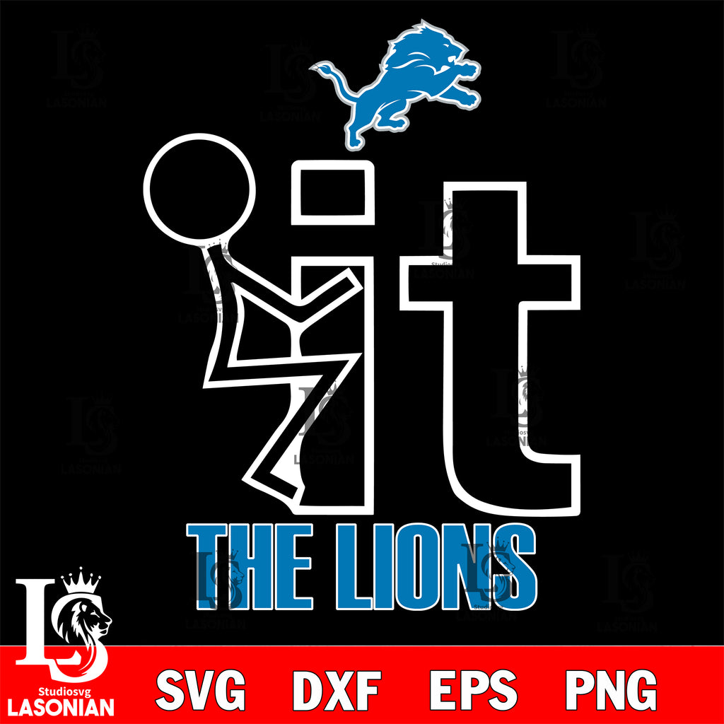 Detroit Lions Circle Logo svg, nfl svg, eps, dxf, png, digital