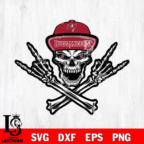 Tampa Bay Buccaneers Skull svg , eps , dxf , png file , digital download