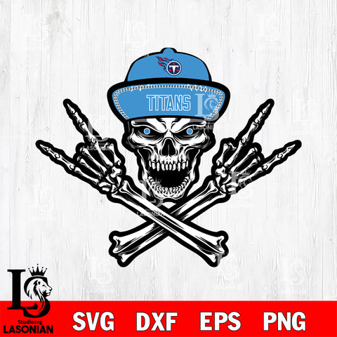 Tennessee Titans Skull svg , eps , dxf , png file , digital download