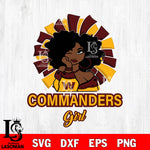 wasington commanders girls svg eps dxf png file, digital download , Instant Download