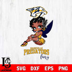 Nashville Predators Beauty Black Fairy Betty Boop, Svg Eps Dxf Png File, Digital Download